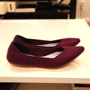 Rothy's flats, plum, size 6.5